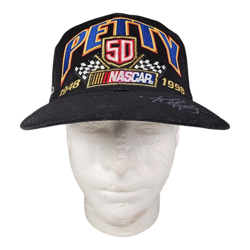 Kyle Petty 44 Hot Wheels Racing NASCAR 50th Snapback Hat Cap VTG Embroidered